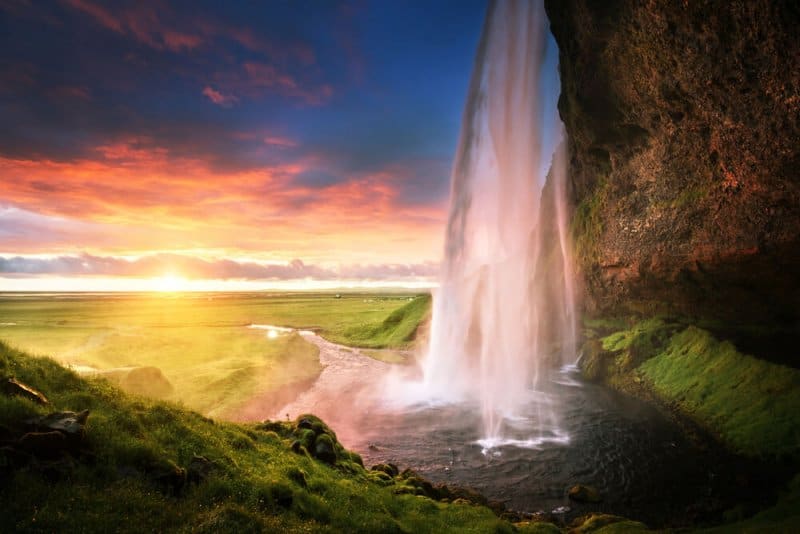 Seljalandsfoss is one of Iceland's most beautiful waterfalls