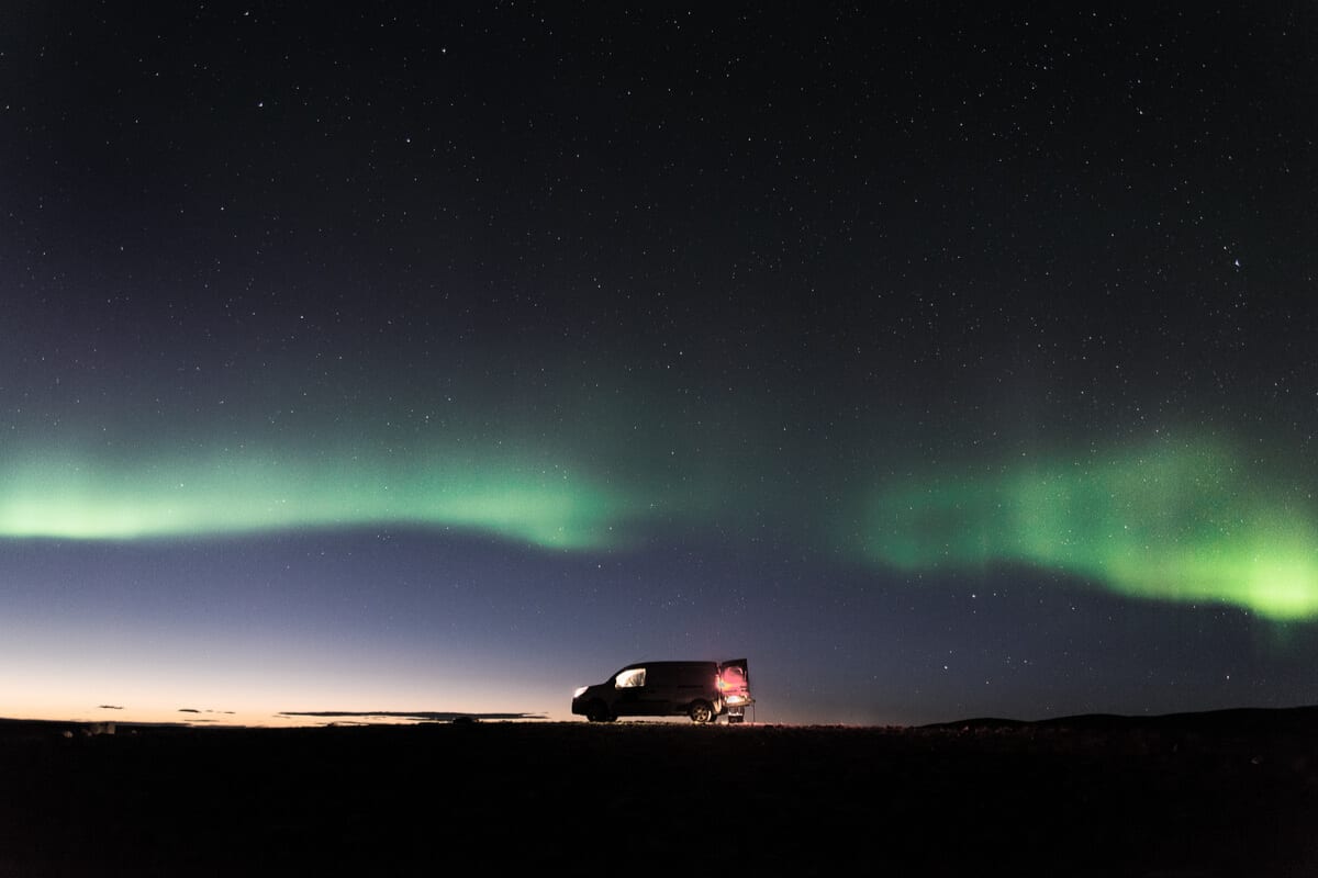 An Iceland Northern Lights tour with the right camper rental