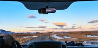 Beautiful views on a road trip in iceland's ring road