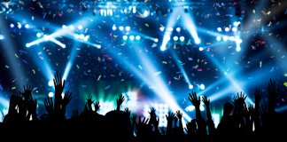 Concertgoers enjoying one of Iceland's numerous summer festivals