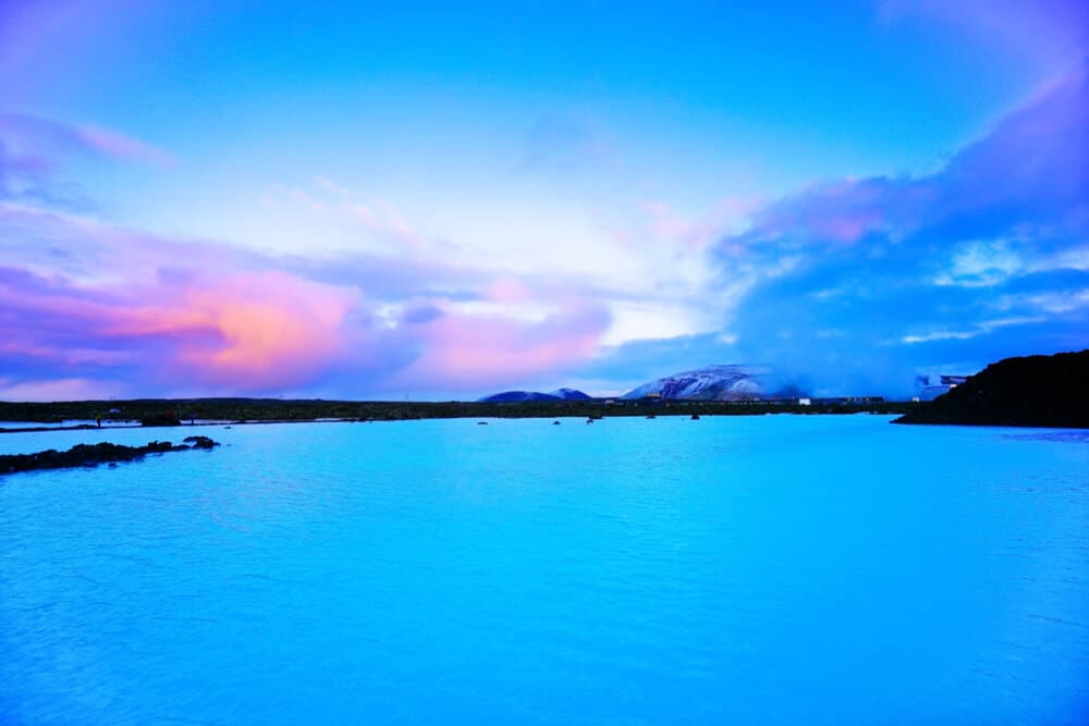 Iceland's Blue Lagoon at dusk is Instagram perfect