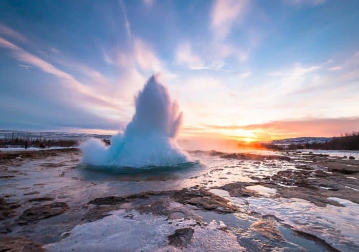 The Strokkur and Geysir geysers at Haukadalur are a must-see in Iceland's Golden Circle