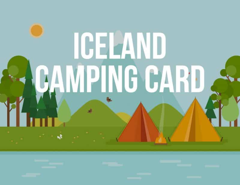Information about Iceland Campingcard vector drawing