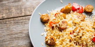 Camping in Iceland recipe for chicken and rice