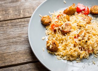 Camping in Iceland recipe for chicken and rice