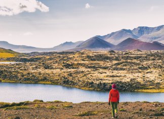 Camping in Iceland in April and May landscape