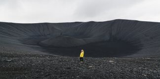Hverfjall crater is a popular volcano tour in Iceland