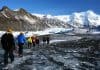 Hikers on Iceland's Skaftafell glacier in Vatnajökull National Park