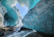 Day tours in Iceland to ice caves are an exciting activity