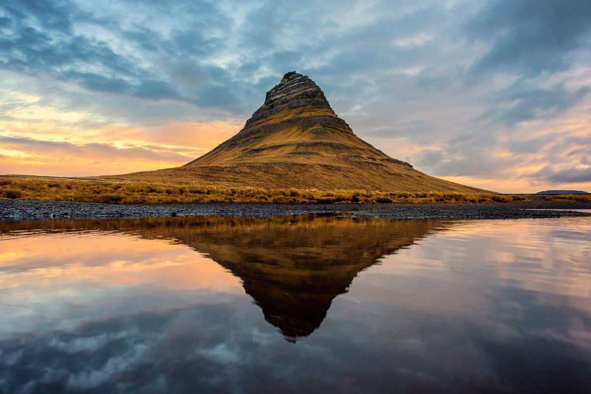 Iceland photography Kirkjufell mountain | Camping in Iceland