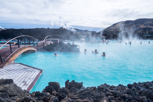 Blue lagoon on the Reykjanes Peninsula