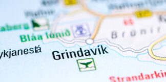 Grindavik on a map