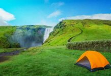 Iceland campsites map