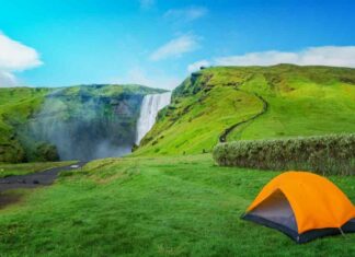 Iceland campsites map