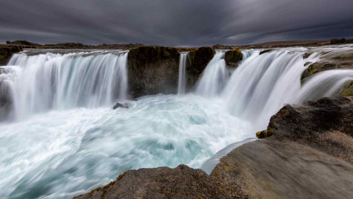 Waterfall in the Highlands of Iceland